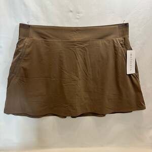 Athleta Brooklyn Heights High Rise Skort Skirt Mushroom Pyrite Taupe Size 18 NWT